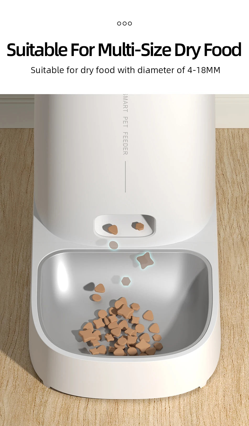 ROJECO Smart Pet Feeder: Stress-Free Feeding for Your Furry Friend