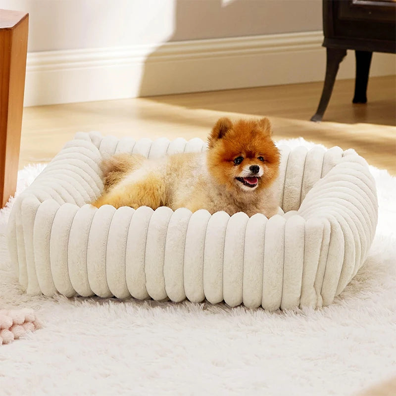 Plush Pet Bed: Ultra-Soft & Washable