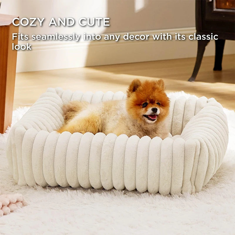 Plush Pet Bed: Ultra-Soft & Washable