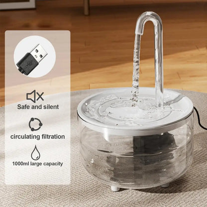 Wireless Pet Water Fountain 1L