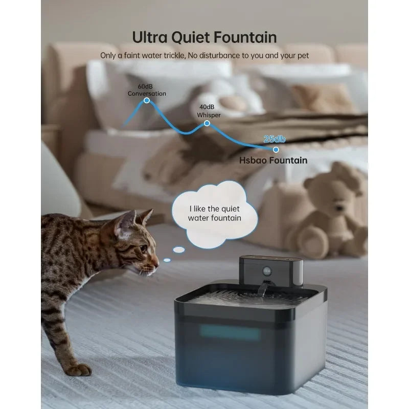 Wireless Pet Water Fountain: Fresh Hydration for Happy Pets!