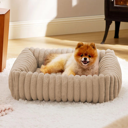 Plush Pet Bed: Ultra-Soft & Washable