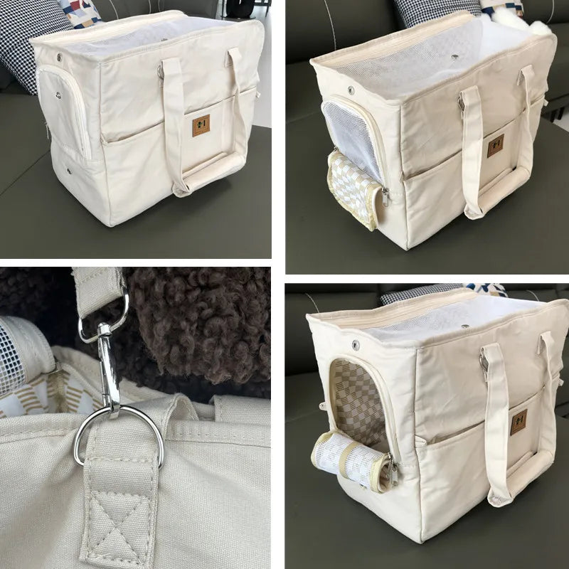 Safe & Cozy Pet Carrier Bag: Travel in Style!