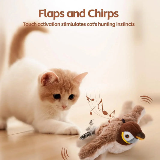 Rechargeable Flapping Bird Cat Toy: Endless Fun!