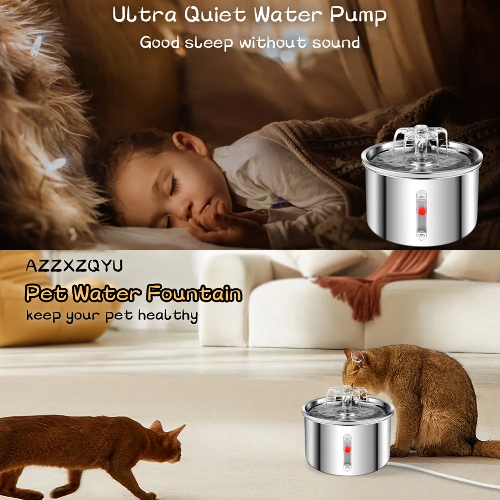 2L Automatic Ultra-Quiet Pet Water Fountain