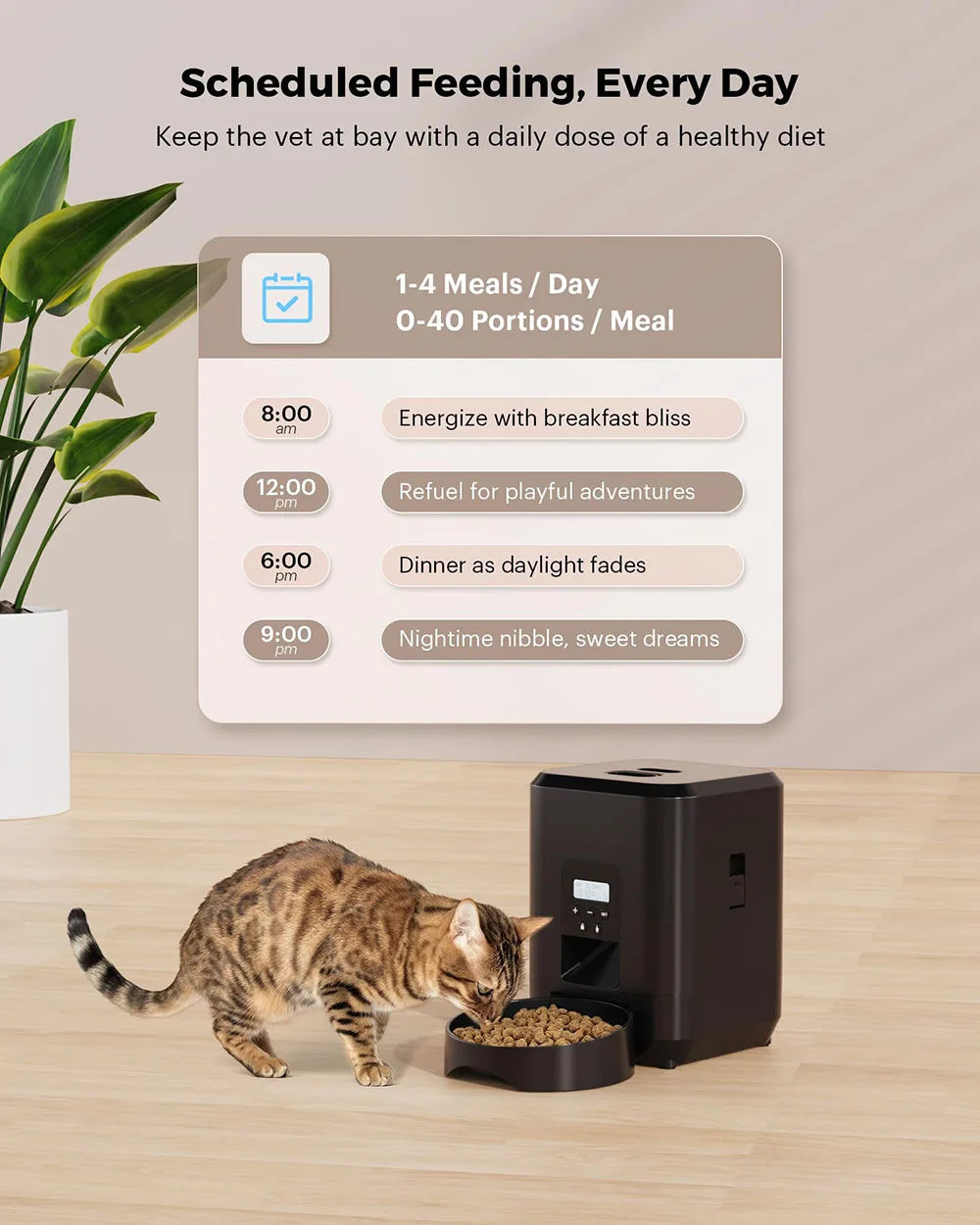 Smart Automatic Pet Feeder for Happy & Healthy Pets