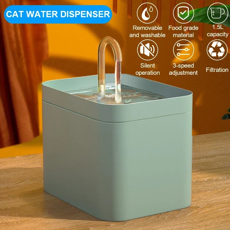 1.5L Automatic Pet Water Fountain: Hydration Happiness for Your Furry Friend