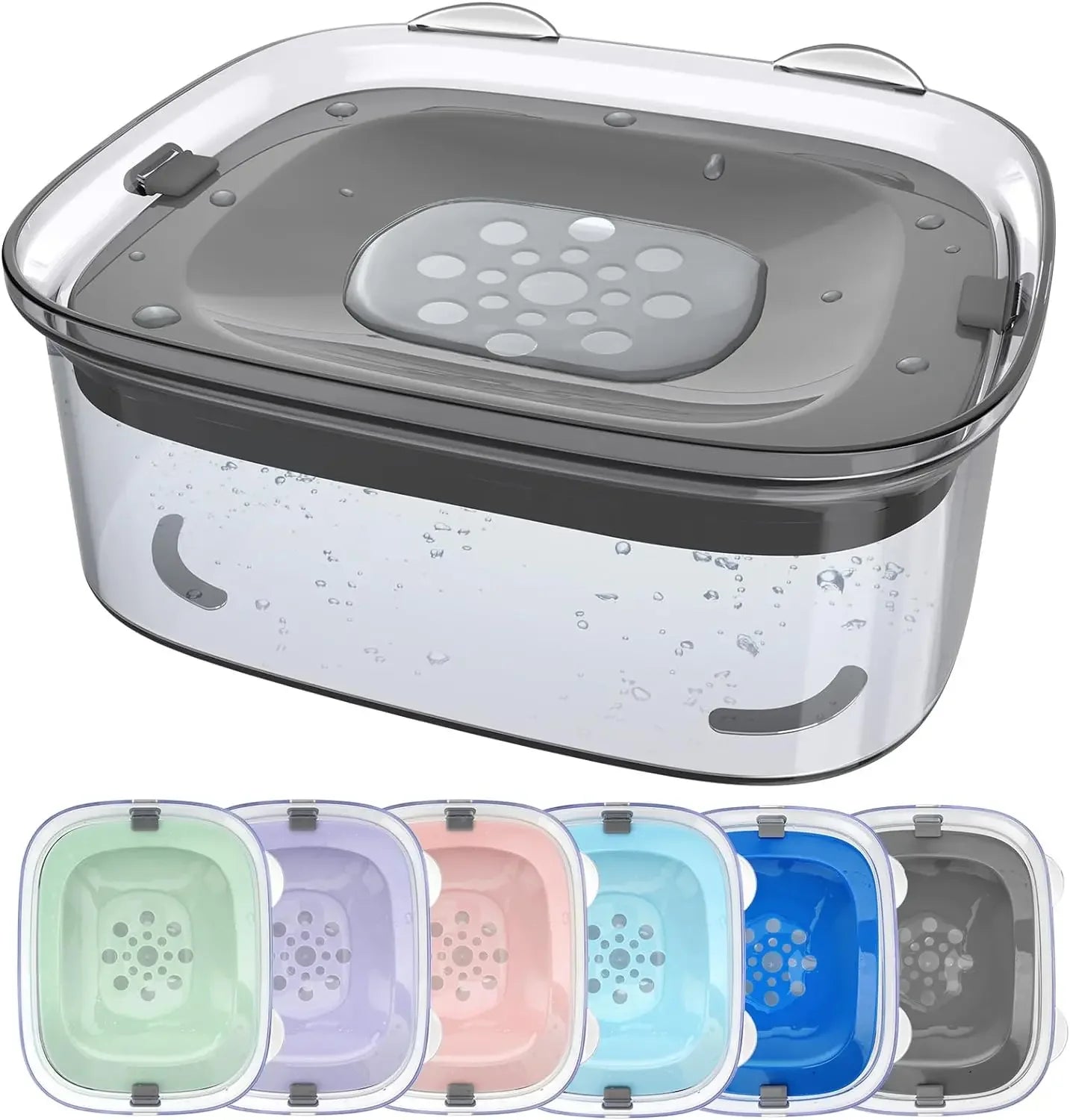 2L Spill-Proof Pet Slow Feeder Bowl