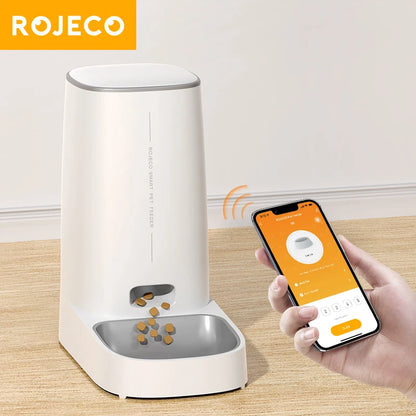 ROJECO Smart Pet Feeder: Stress-Free Feeding for Your Furry Friend