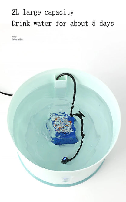2.4L Automatic Cat Water Fountain with Filter