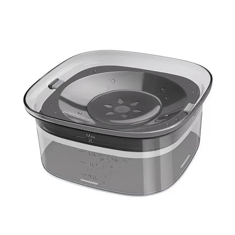 2L Spill-Proof Pet Slow Feeder Bowl