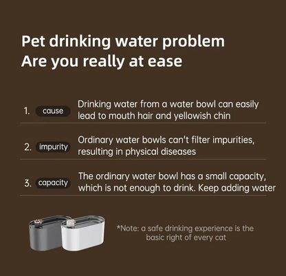 3L Automatic Pet Water Fountain: Quiet & Filtered Hydration