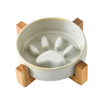 Ceramic Slow Feeder Bowl for Happy & Healthy Pets