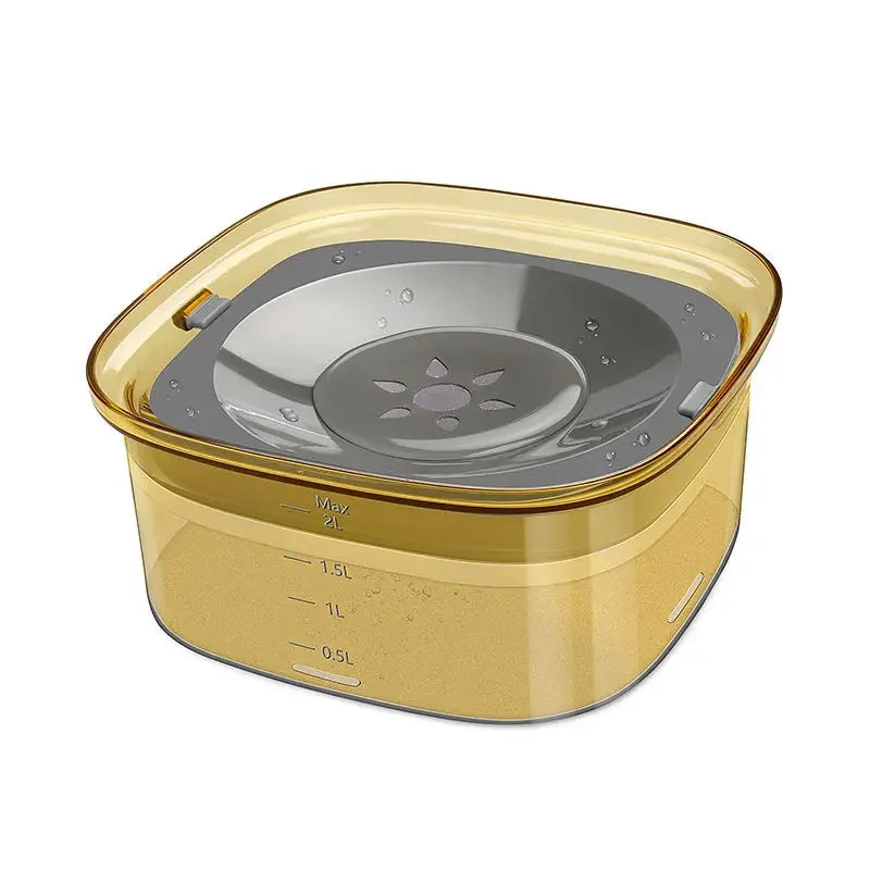 2L Spill-Proof Pet Slow Feeder Bowl