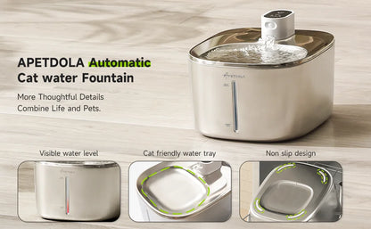 APETDOLA 4L Wireless Pet Water Fountain