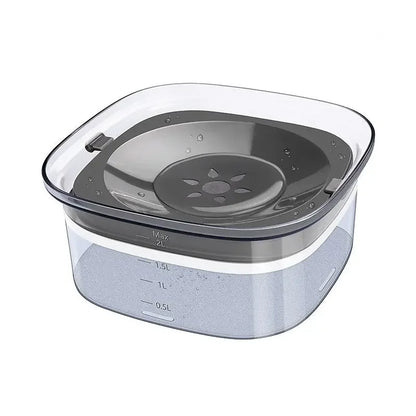 2L Spill-Proof Pet Slow Feeder Bowl