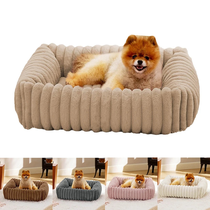 Plush Pet Bed: Ultra-Soft & Washable