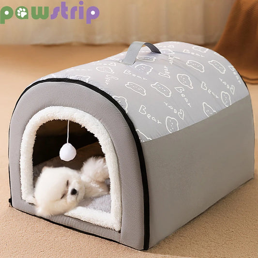 Cozy Cave Dog Bed: Ultra-Soft & Warm Pet House