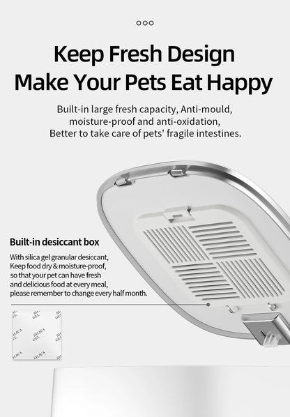 ROJECO Smart Pet Feeder: Stress-Free Feeding for Your Furry Friend