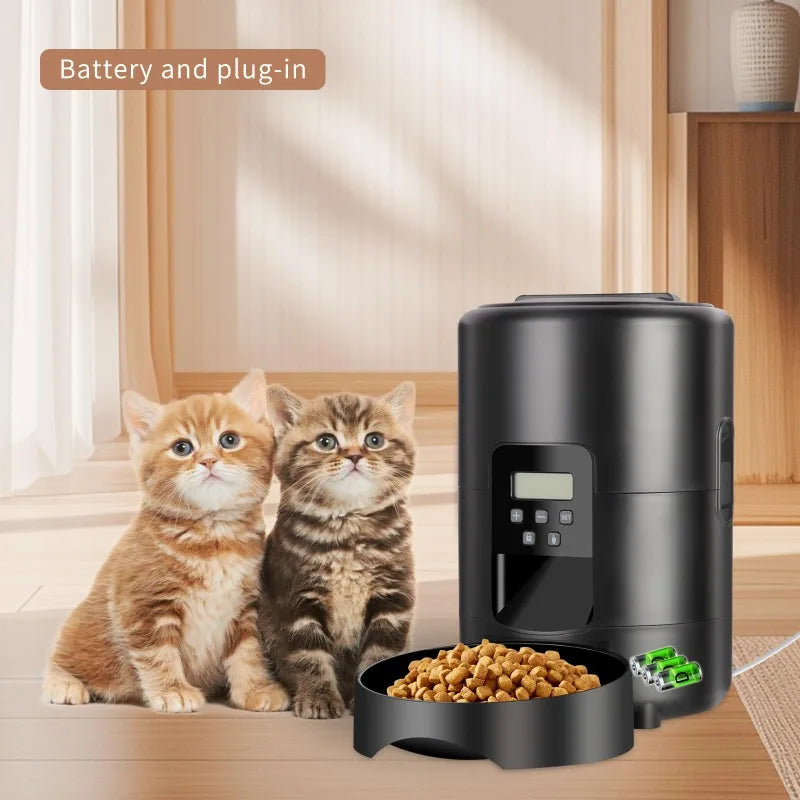 Smart Automatic Pet Feeder:  Timed Feeding for Happy Pets