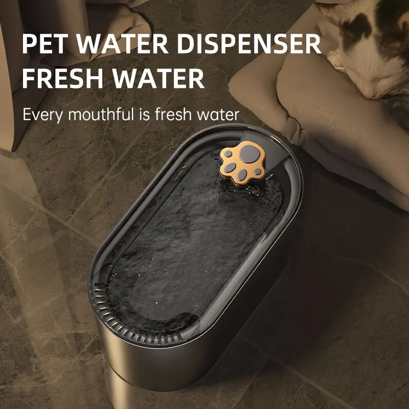 3L Automatic Pet Water Fountain: Quiet & Filtered Hydration