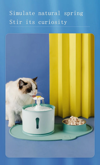 2.4L Automatic Cat Water Fountain with Filter