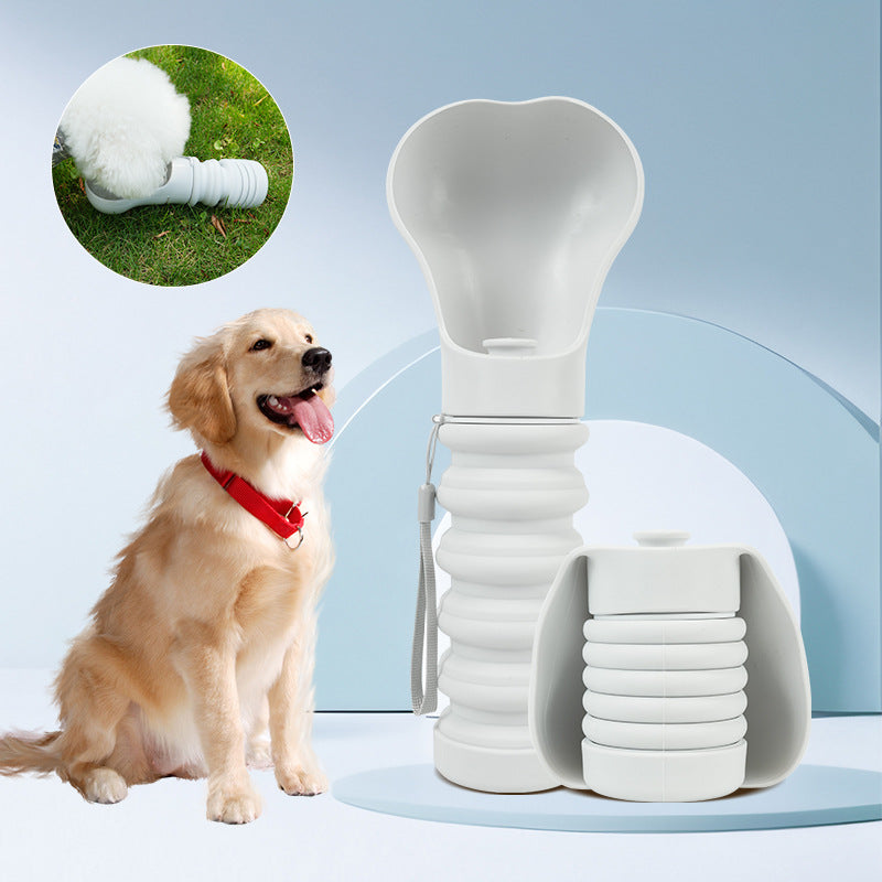 Portable Silicone Dog Water Bottle - Eco-Friendly & Stylish Hydration