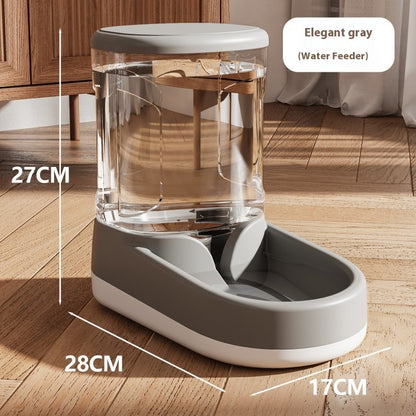 Stylish Automatic Cat Feeder and Water Fountain - Hassle-Free Feeding