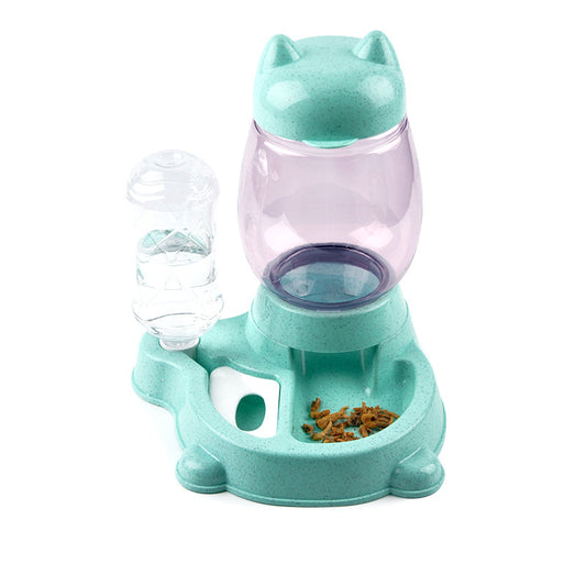 Automatic Pet Feeder and Water Dispenser - Safe, Easy to Clean, and Space-Saving