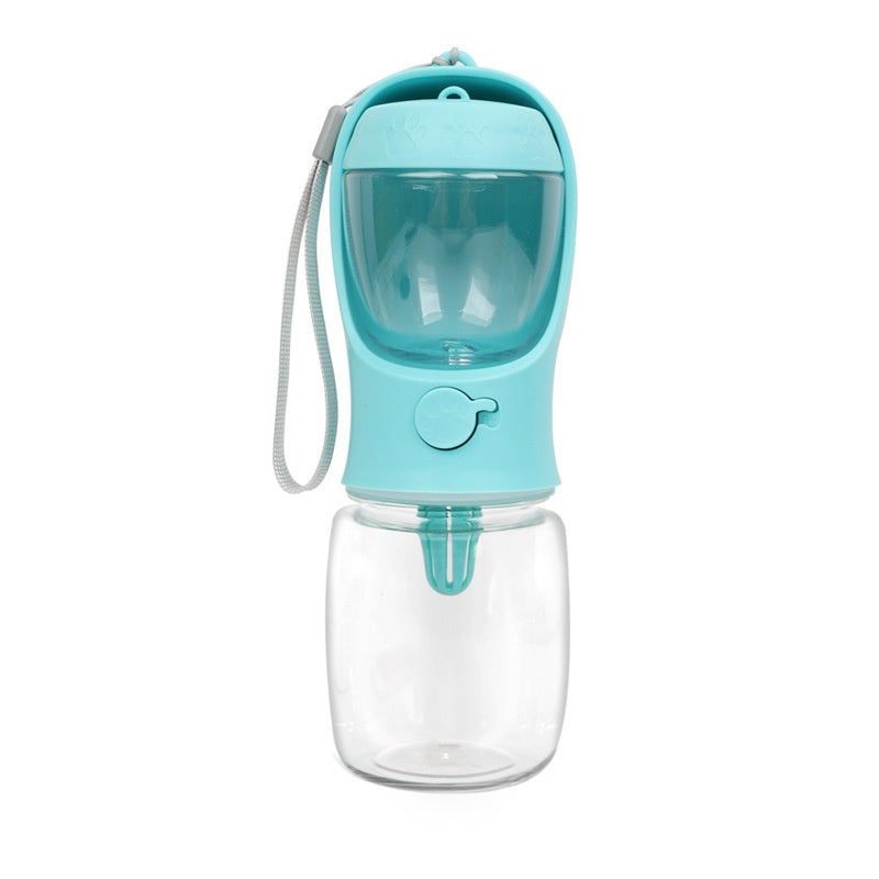 Two-in-One Portable Dog Drinking Cup with Food Compartment - Stay Hydrated On-the-Go!