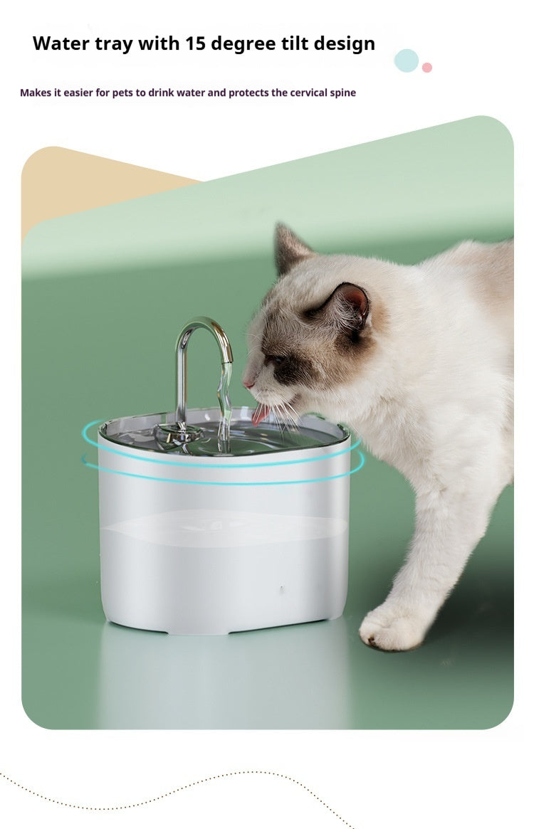 Smart Pet Water Dispenser with Loop Filter - Stylish and Eco-Friendly Cat Water Fountain