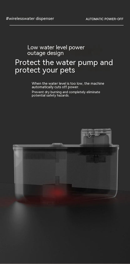 Smart Wireless Cat Water Fountain - Stainless Steel, Self-Cleaning, Advanced Filtration