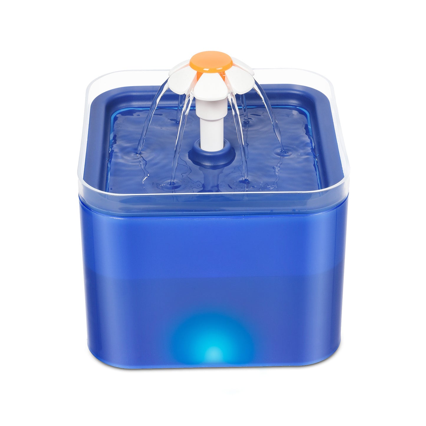 USB Charging Cat Water Fountain with LED Lighting - 4-Stage Filtration for Clean Hydration