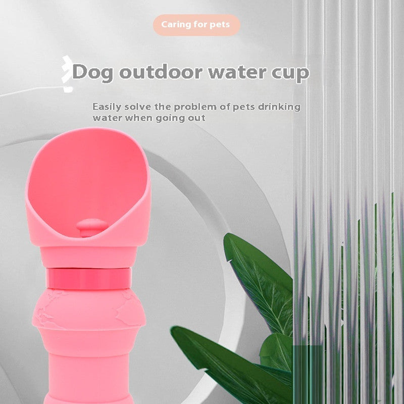 Eco-Friendly Portable Silicone Folding Pet Water Cup - Stylish and Convenient Hydration Solution for Outdoor Adventures